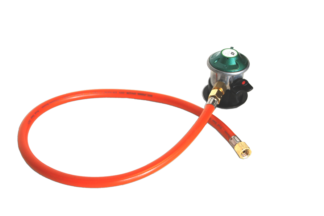 Gas Regulator 29 mBar kit with hose - DK NO FIN