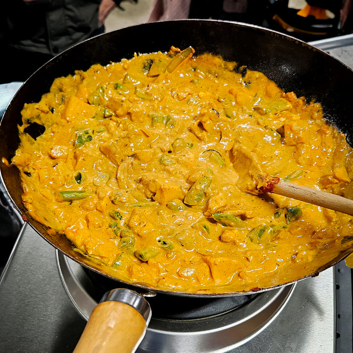 Indian inspired Vegetarian dish in HOT WOK