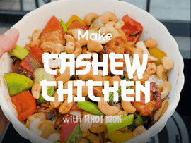 Aziatische roerbak met kip en cashewnoten 