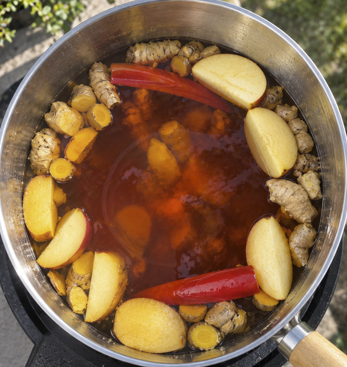 Homemade Ginger & Turmeric Shots