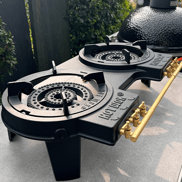 Powerful double gasburner - Designed for outdoor cooking
