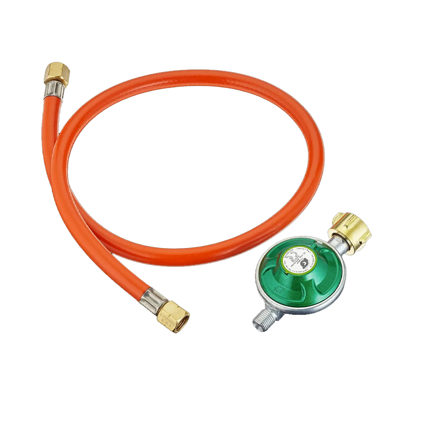Gas Regulator 50 mBar kit with hose - DE AT