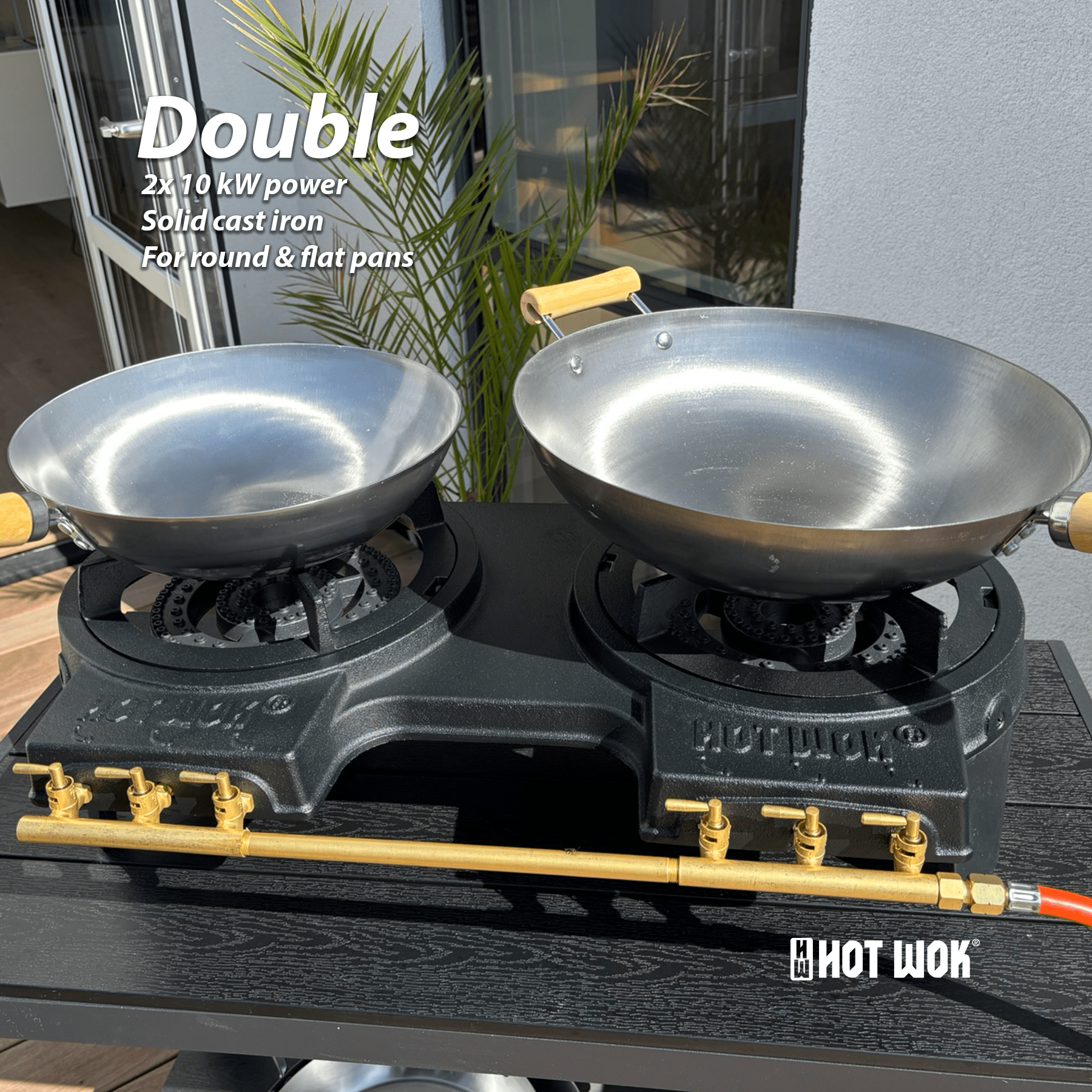 HOT WOK DOUBLE – 2x 10 kW - HOT WOK