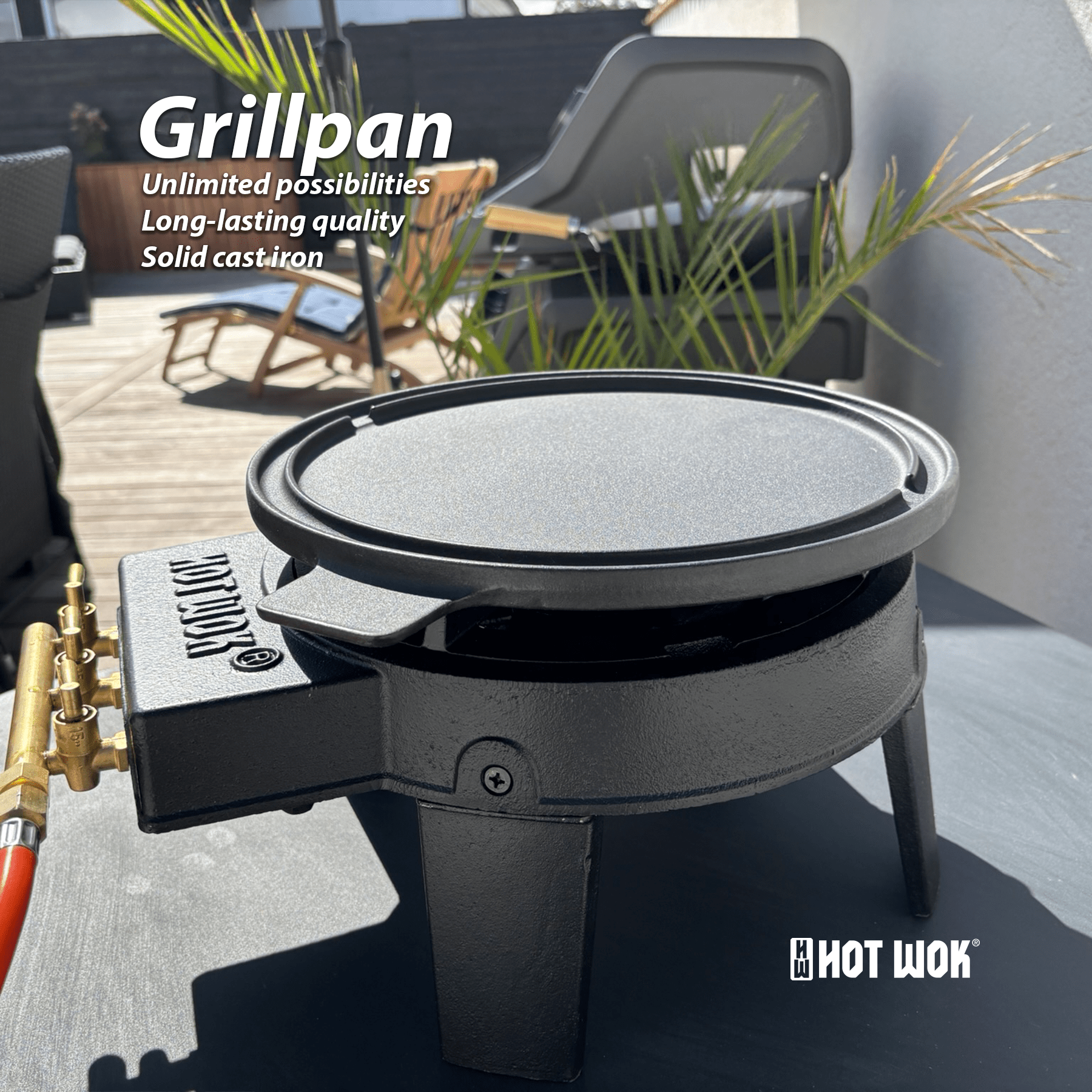 nexgrill Wok »Gusseisen Wokpfanne ø 30 cm«, Gusseisen (Wok-Topf für nexgrill Wok »Gusseisen Wokpfanne ø 30 cm«, Gusseisen (Wok-Topf für